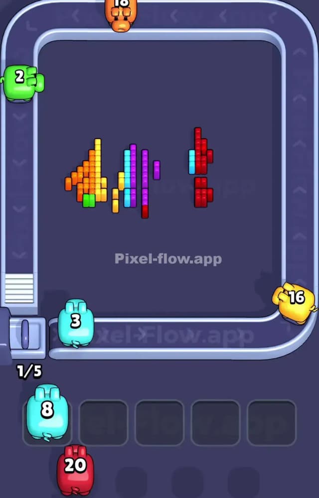 Pixel Flow Level 1041 Solution 3