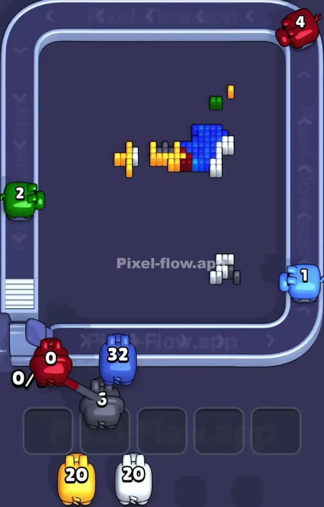 Pixel Flow Level 1591 Solution 3