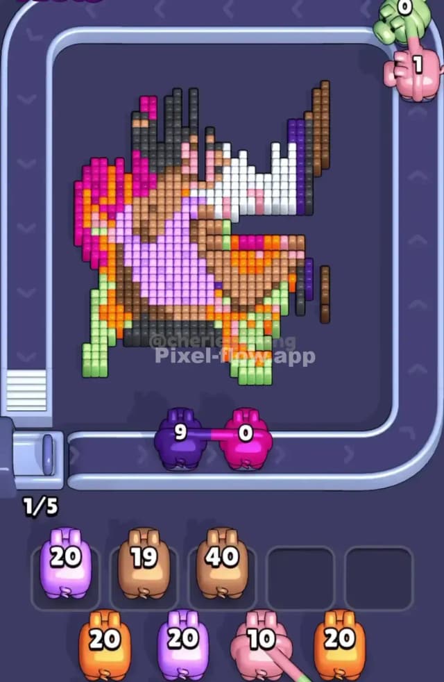 Pixel Flow Level 1777 Solution 2