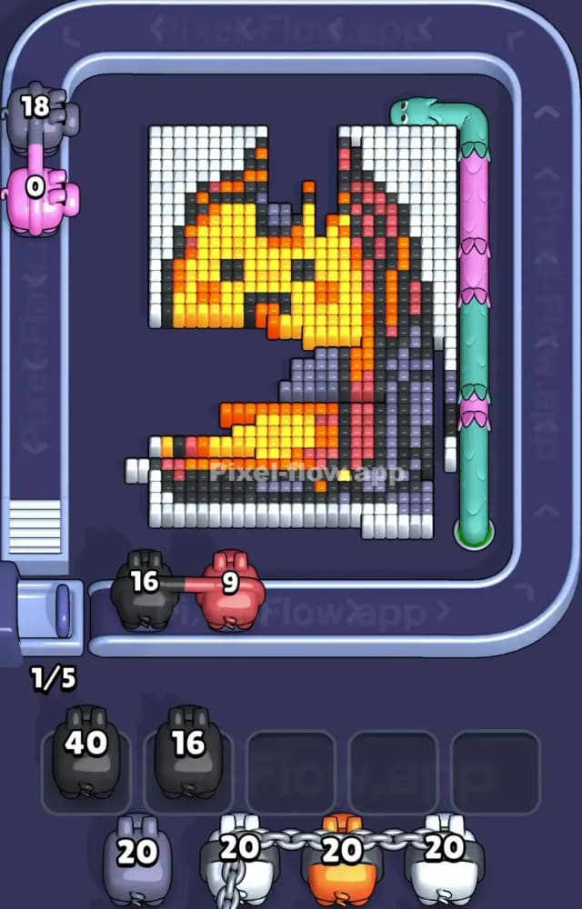 Pixel Flow Level 1229 Solution 2