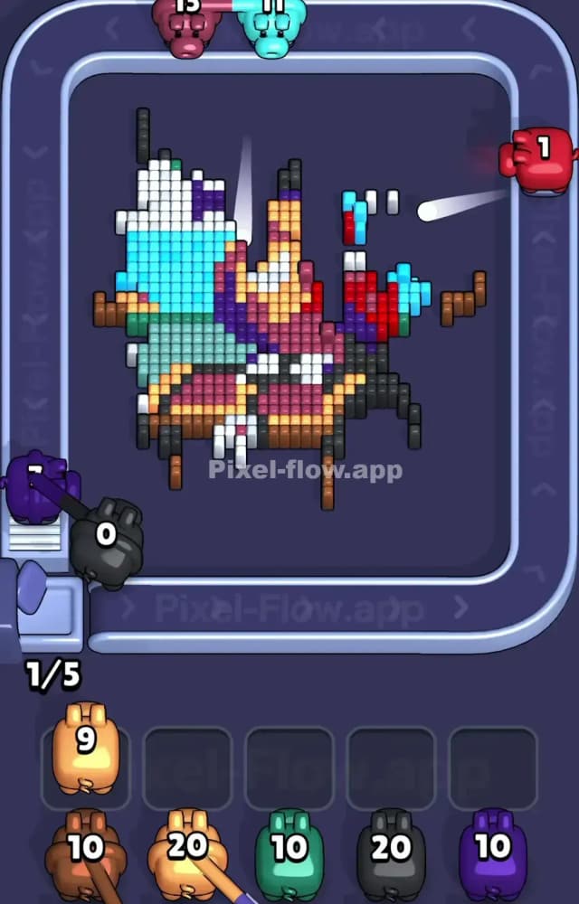 Pixel Flow Level 1352 Solution 2