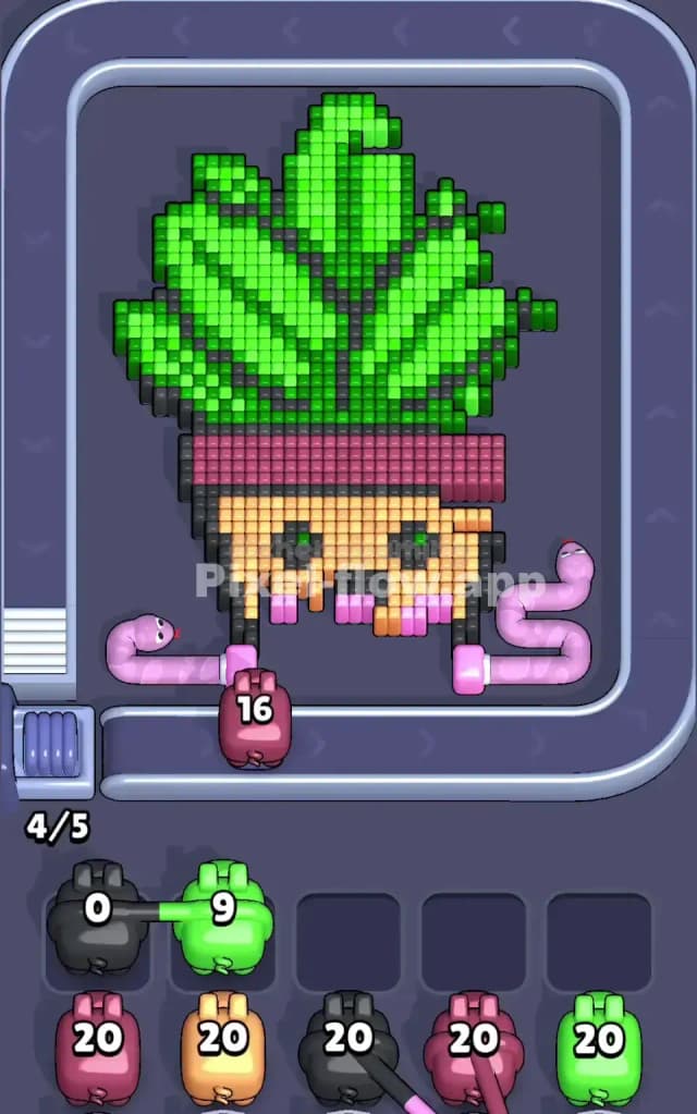 Pixel Flow Level 157 Solution 1