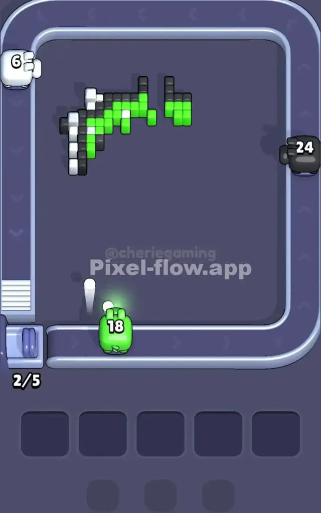 Pixel Flow Level 107 Solution 3