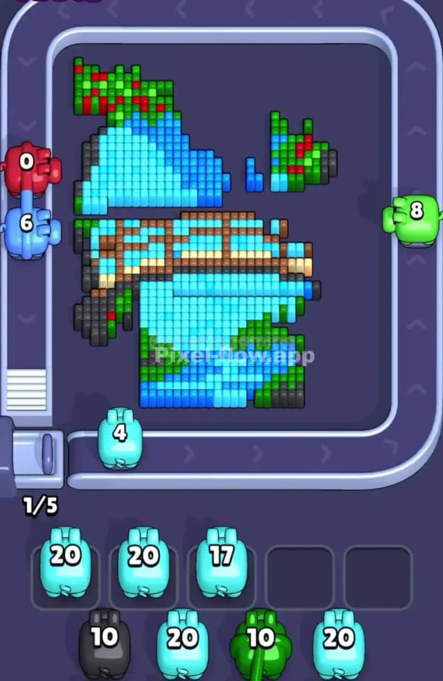 Pixel Flow Level 1717 Solution 2
