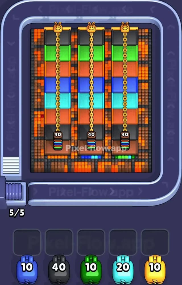 Pixel Flow Level 1400 Gameplay