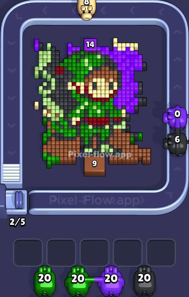 Pixel Flow Level 931 Solution 1