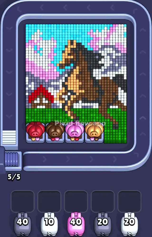 Pixel Flow Level 1285 Gameplay