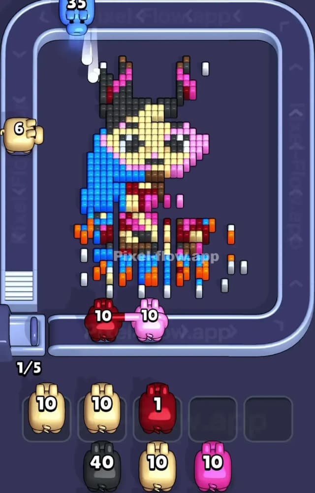Pixel Flow Level 1362 Solution 2