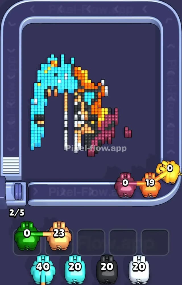 Pixel Flow Level 1418 Solution 2