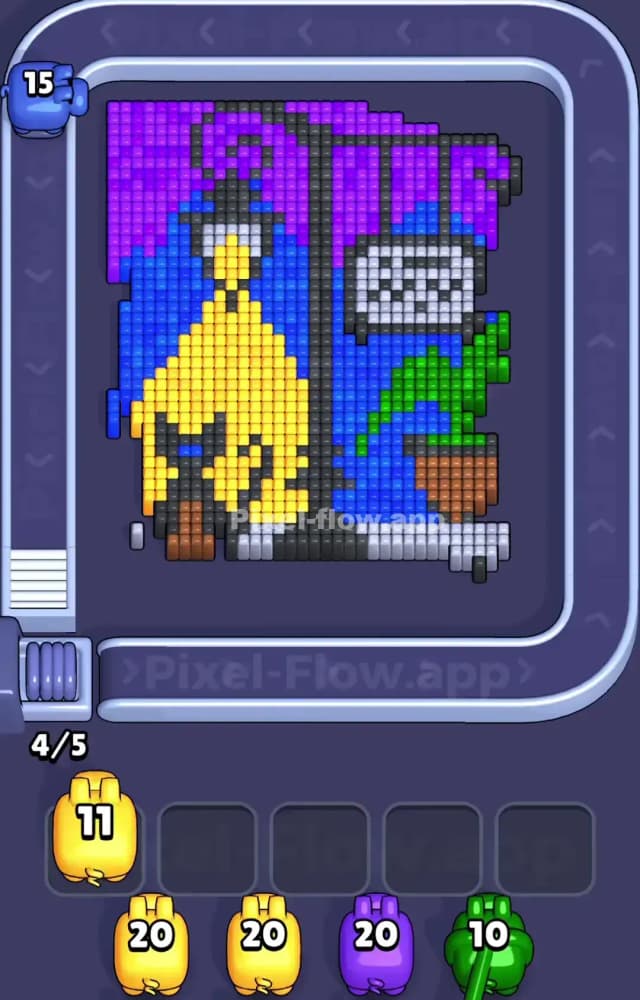 Pixel Flow Level 1031 Solution 1