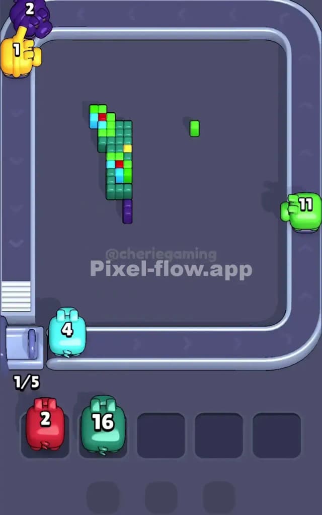 Pixel Flow Level 181 Solution 3