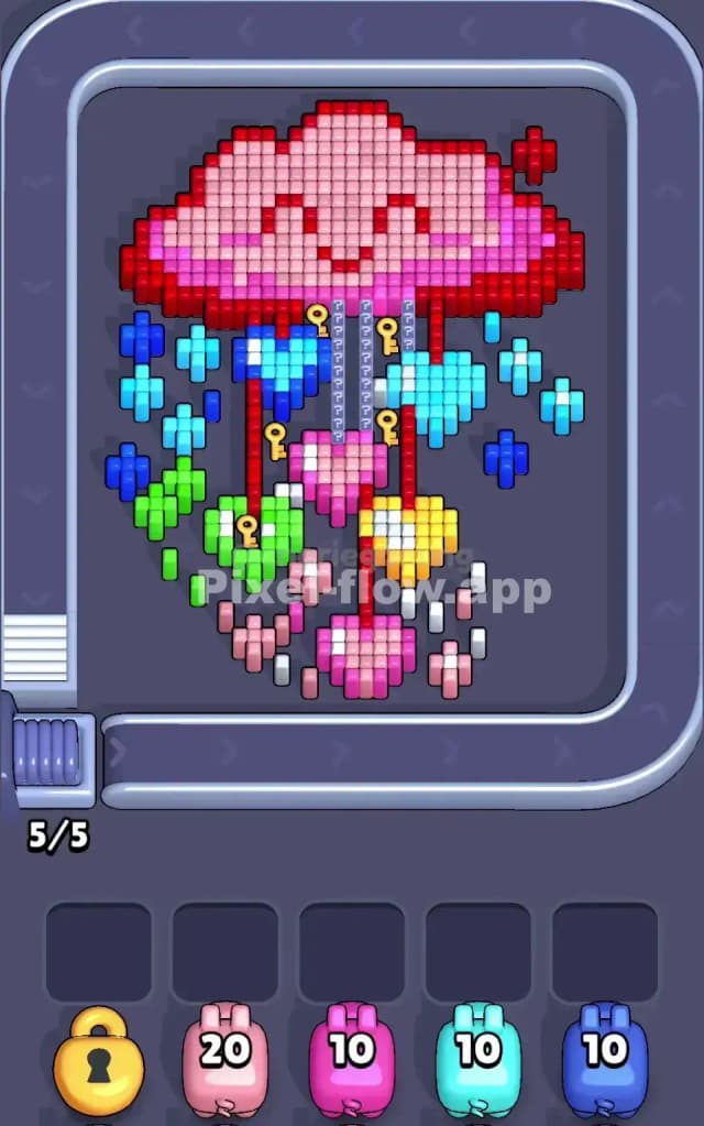 Pixel Flow Level 108 Gameplay