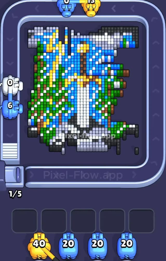 Pixel Flow Level 883 Solution 1