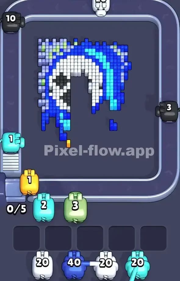 Pixel Flow Level 522 Solution 2