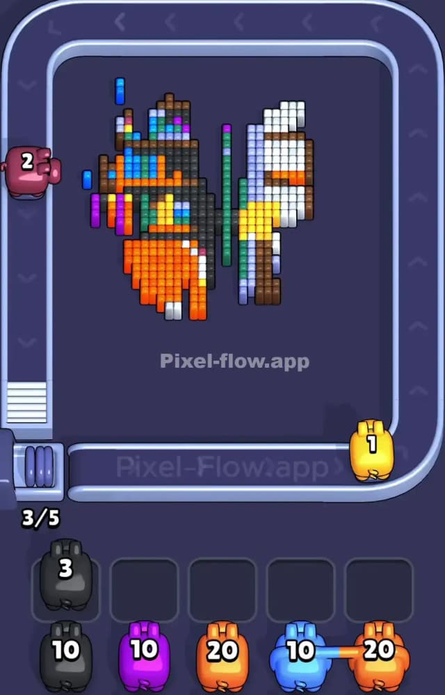 Pixel Flow Level 966 Solution 2