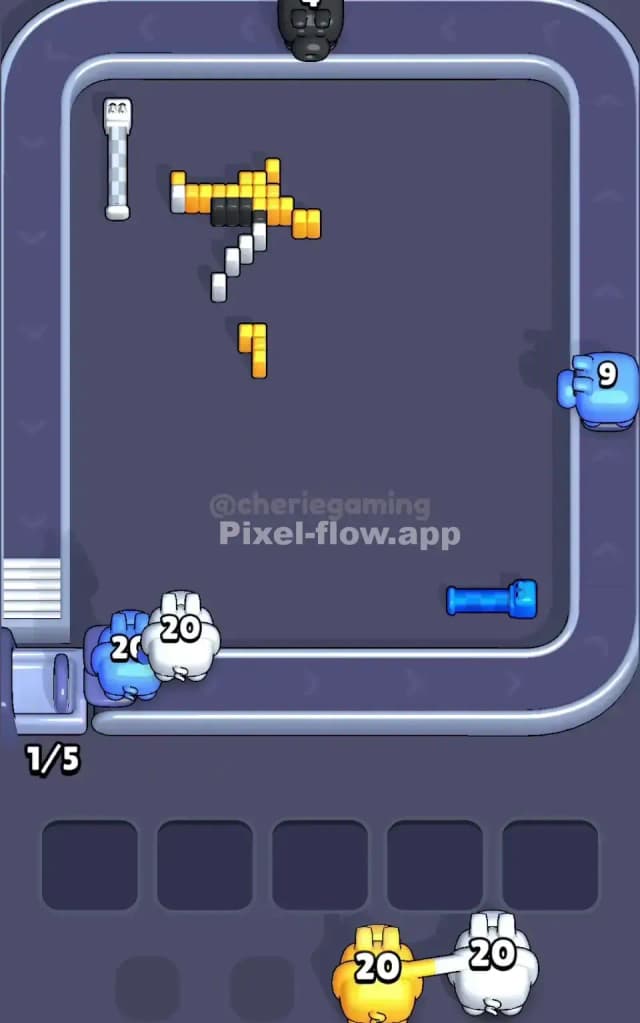 Pixel Flow Level 456 Solution 3