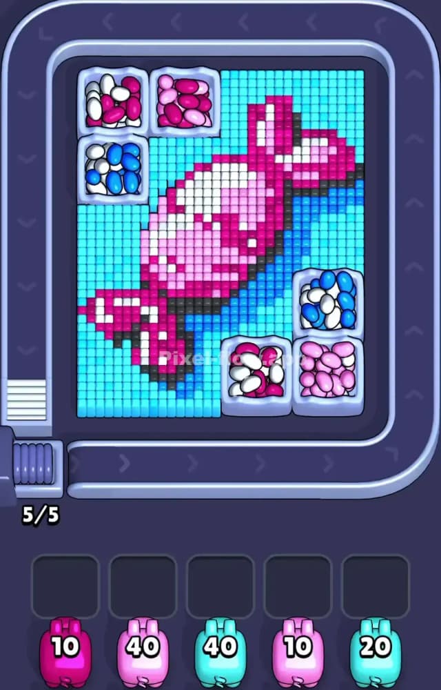 Pixel Flow Level 1208 Gameplay