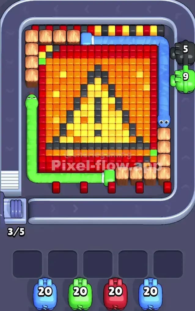 Pixel Flow Level 285 Gameplay