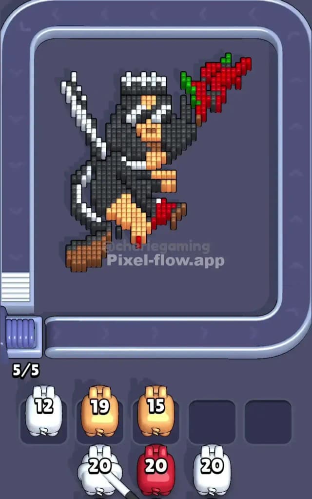 Pixel Flow Level 731 Solution 2