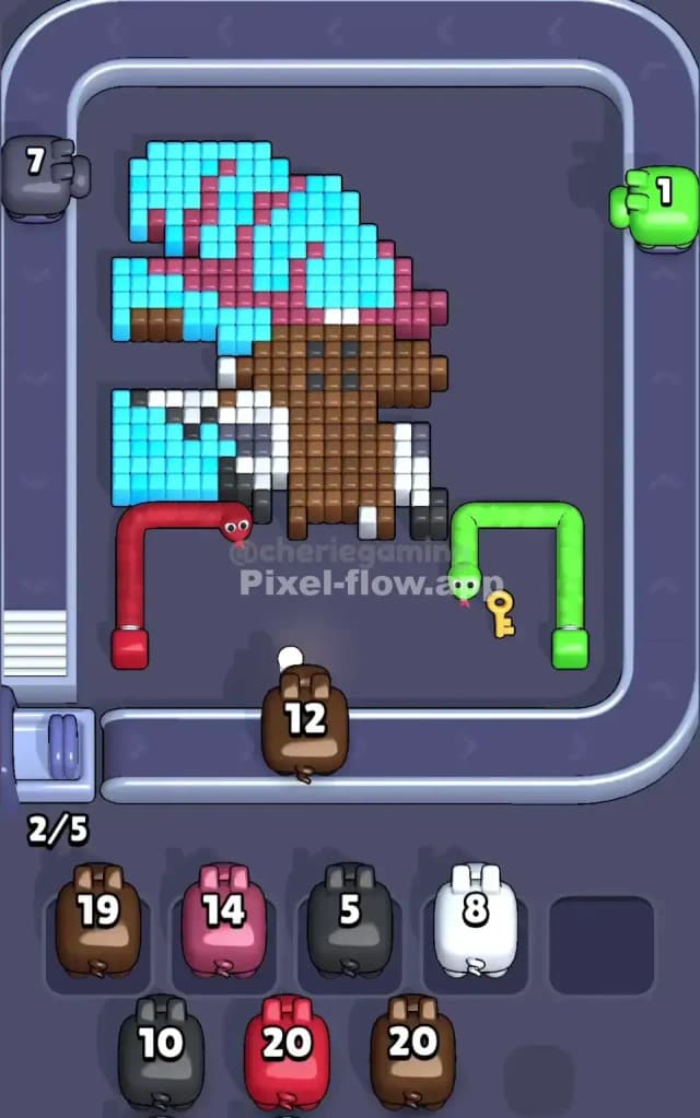 Pixel Flow Level 340 Solution 2