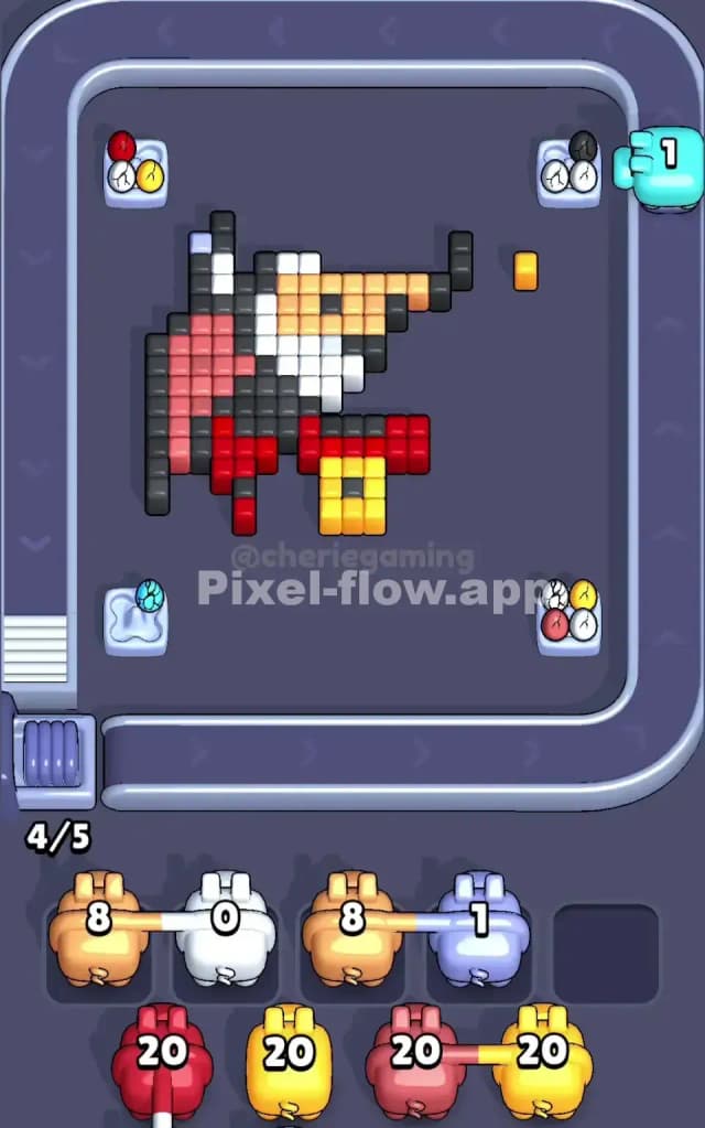 Pixel Flow Level 208 Solution 2