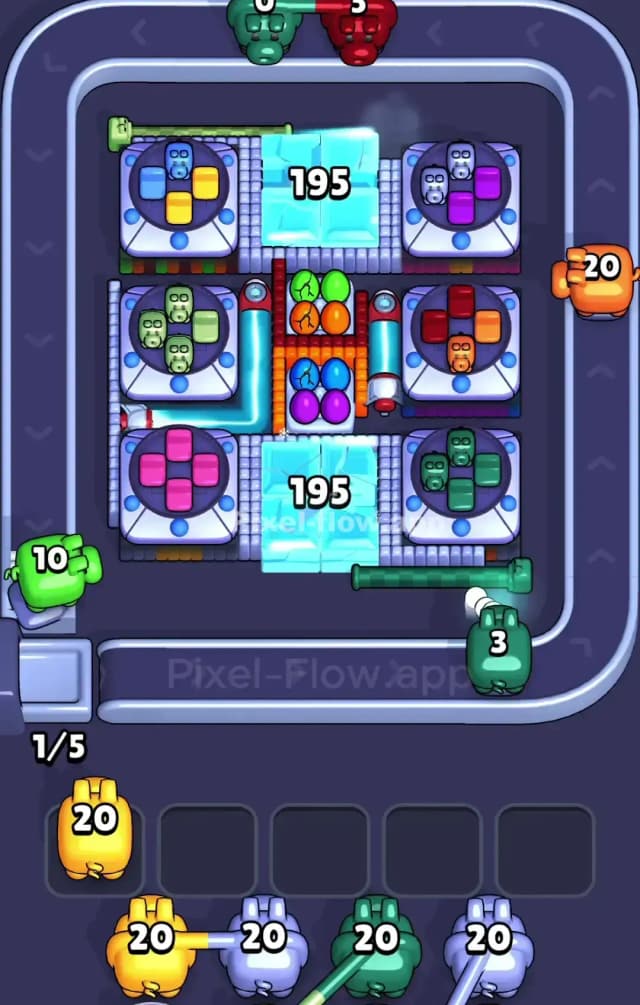 Pixel Flow Level 845 Solution 1