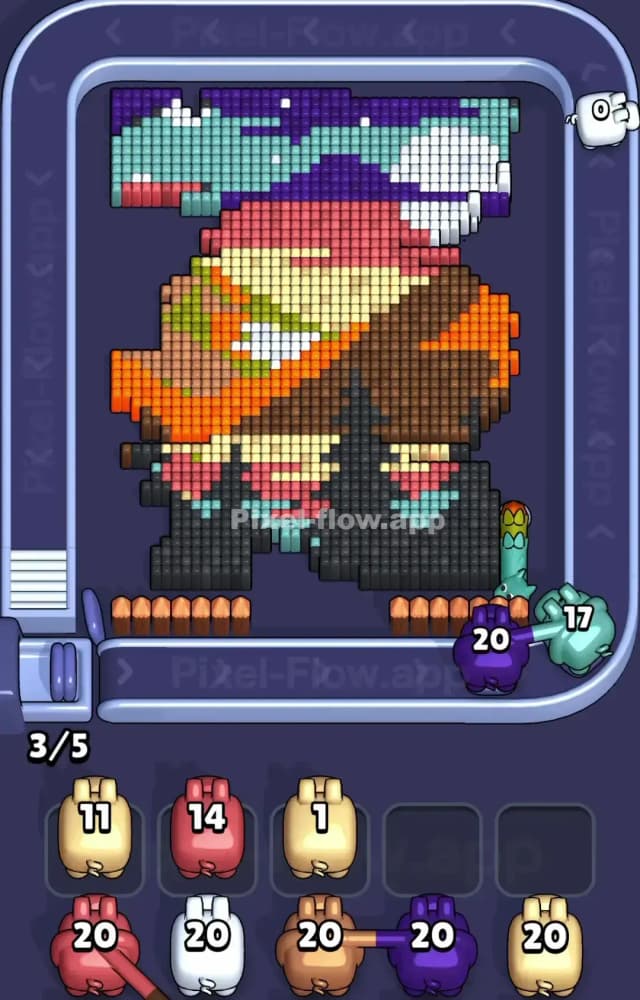 Pixel Flow Level 1165 Solution 1