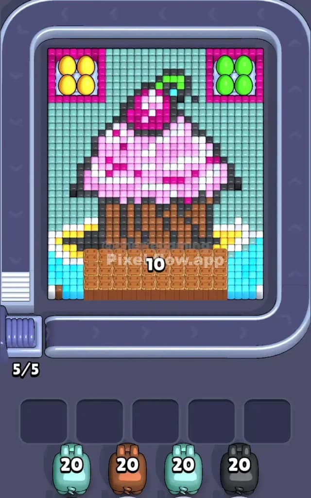 Pixel Flow Level 607 Gameplay