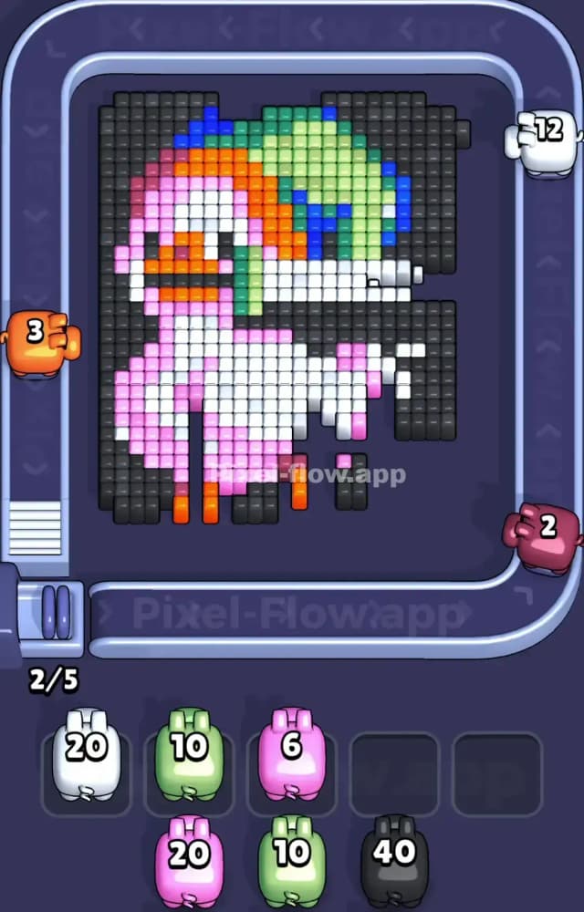 Pixel Flow Level 1004 Solution 1