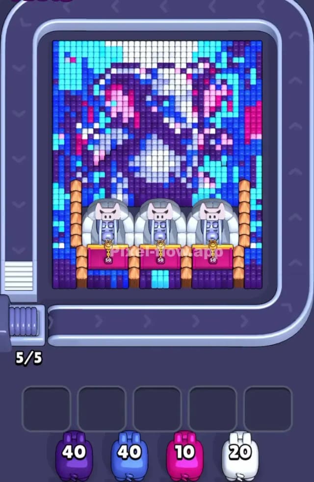 Pixel Flow Level 1737 Gameplay