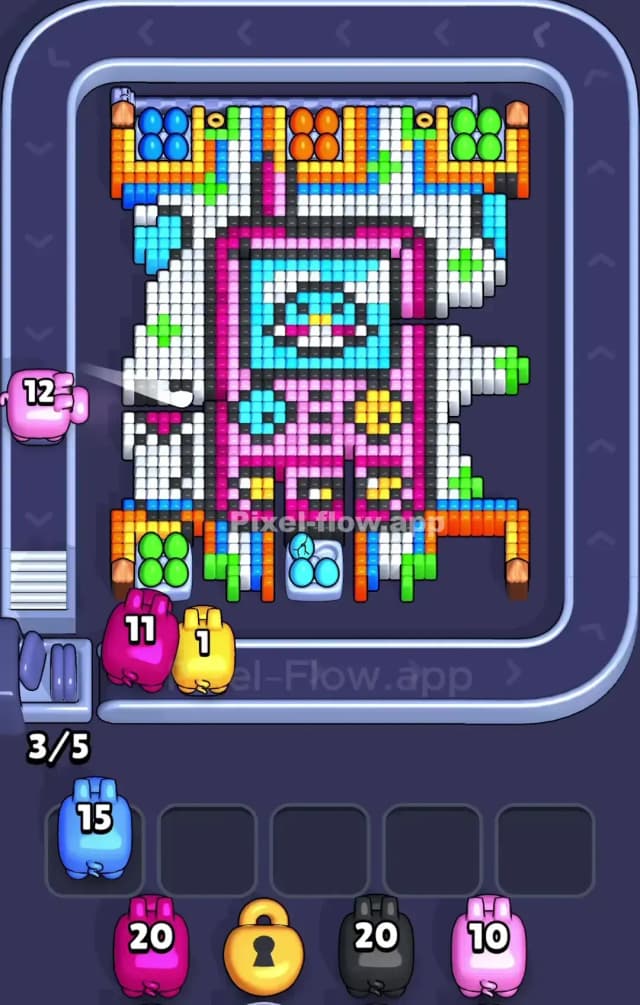 Pixel Flow Level 865 Solution 1