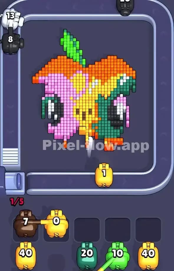 Pixel Flow Level 494 Solution 1