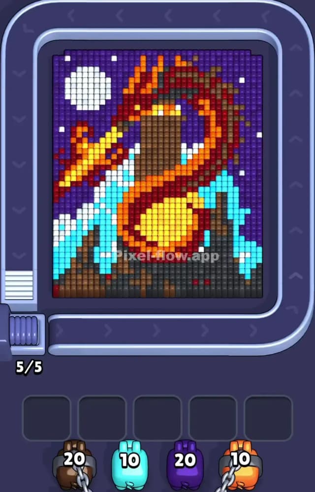 Pixel Flow Level 1107 Gameplay