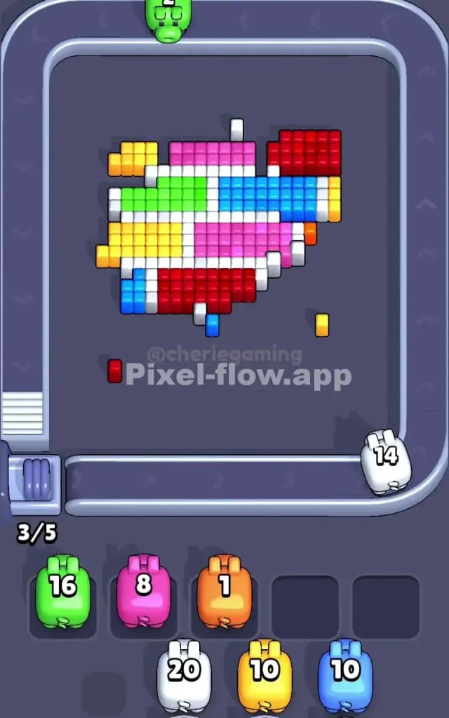 Pixel Flow Level 50 Solution 2