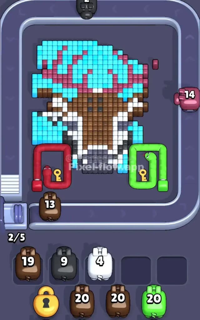 Pixel Flow Level 340 Solution 1