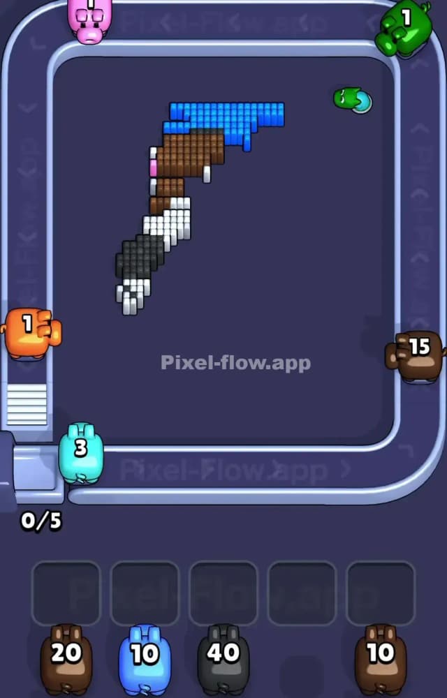 Pixel Flow Level 1283 Solution 3