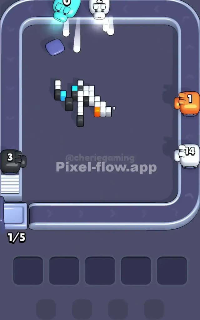 Pixel Flow Level 132 Solution 3