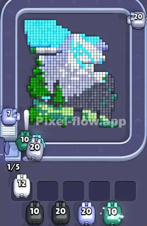 Pixel Flow Level 415 Solution 1