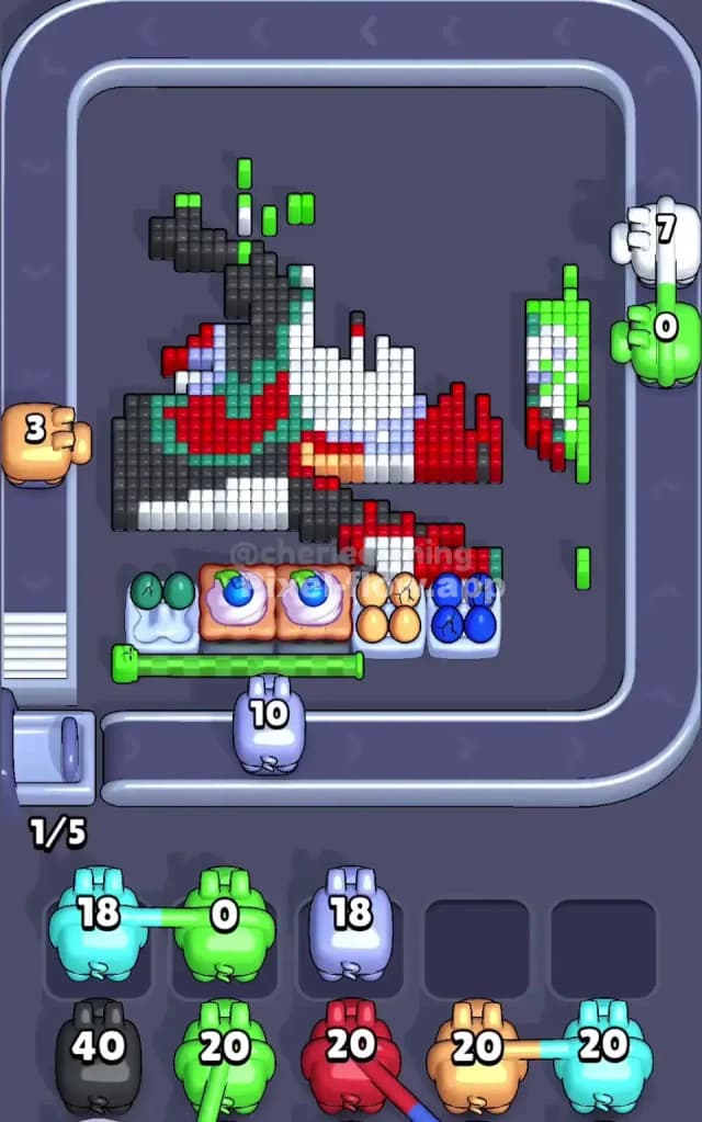 Pixel Flow Level 594 Solution 3