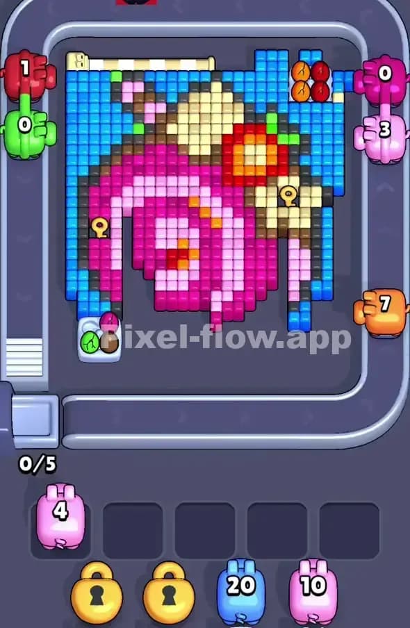 Pixel Flow Level 358 Solution 2