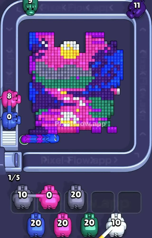 Pixel Flow Level 1423 Solution 1