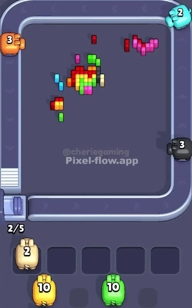 Pixel Flow Level 518 Solution 3