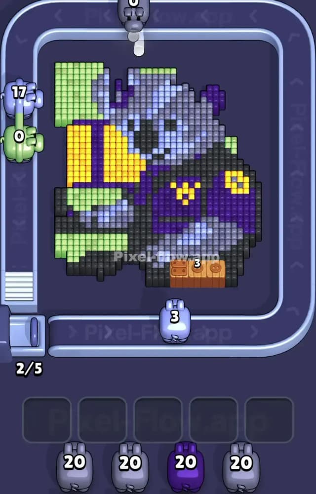 Pixel Flow Level 1288 Solution 1