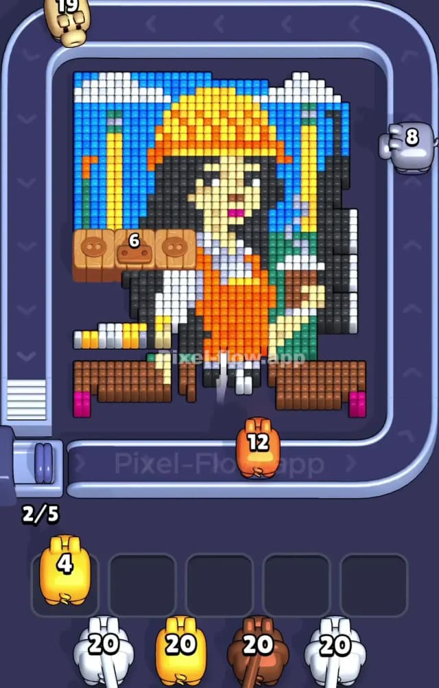 Pixel Flow Level 923 Solution 1