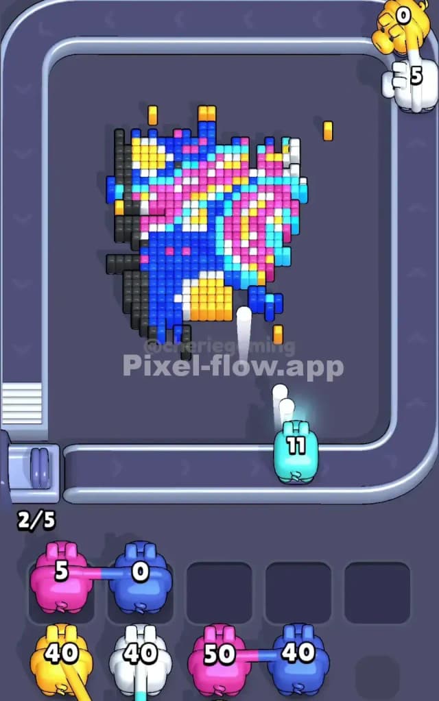 Pixel Flow Level 164 Solution 2