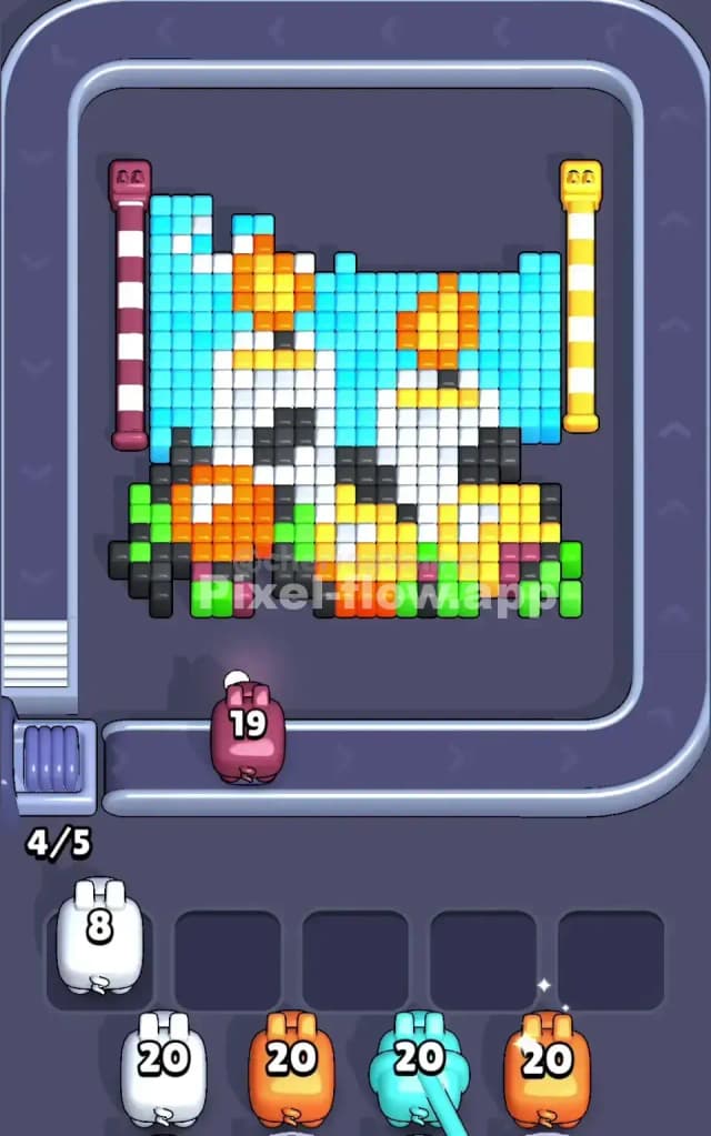 Pixel Flow Level 77 Solution 1