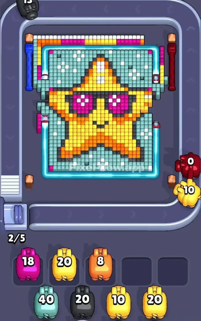 Pixel Flow Level 583 Solution 1