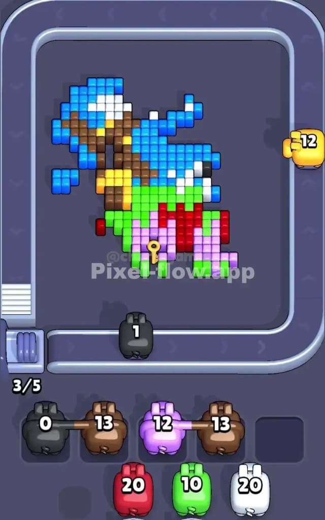 Pixel Flow Level 45 Solution 2