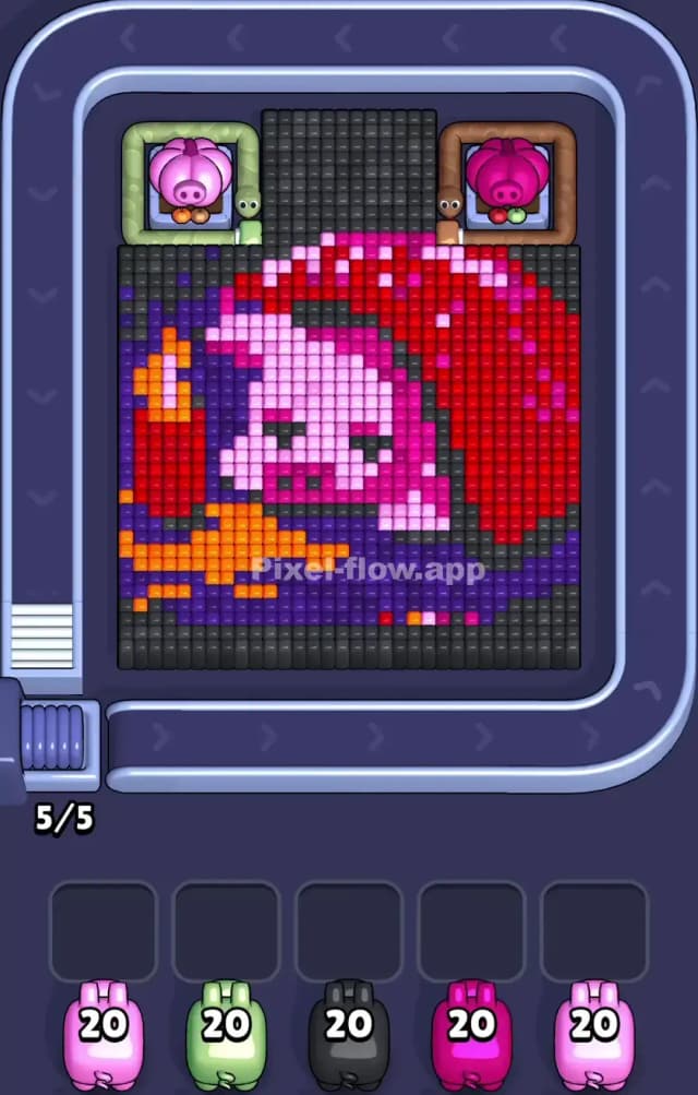 Pixel Flow Level 940 Gameplay