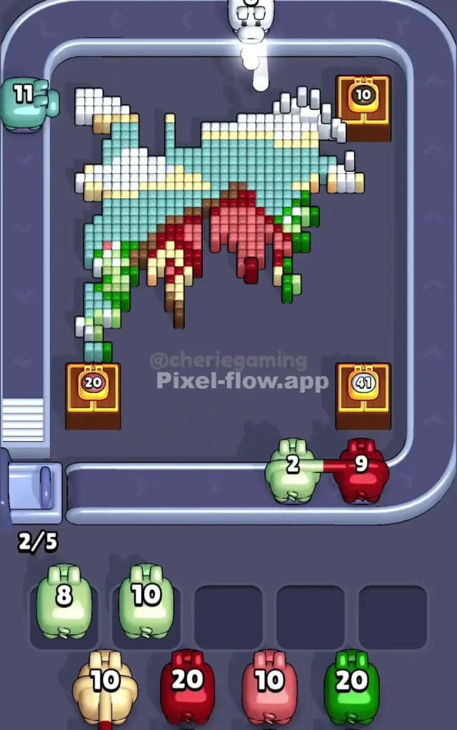 Pixel Flow Level 567 Solution 2